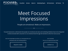 Tablet Screenshot of focusedimpressions.com